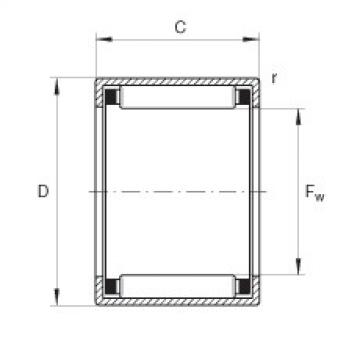 FAG Drawn cup needle roller bearings with open ends - HK0306-TV