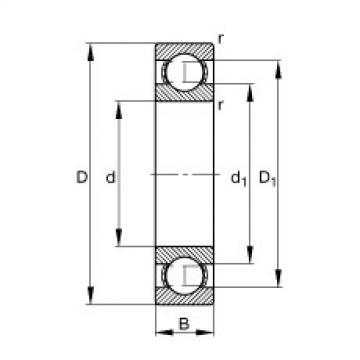 FAG Deep groove ball bearings - 16013