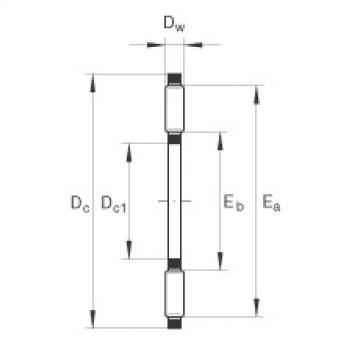 FAG Axial needle roller and cage assemblies - AXK2035