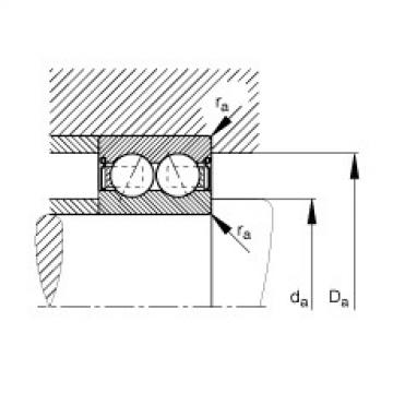 FAG Angular contact ball bearings - 3214-B-2RSR-TVH