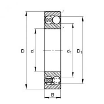 FAG Self-aligning ball bearings - 1211-TVH