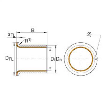 FAG Flanged bushes - EGF35160-E40