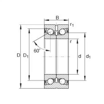 FAG Axial-Schr&auml;gkugellager - ZKLN1747-2RS-PE