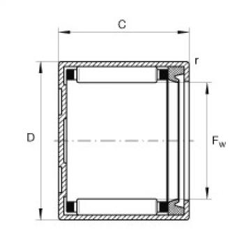 FAG Drawn cup needle roller bearings with closed end - BCE1211-P