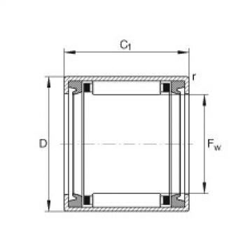 FAG Drawn cup needle roller bearings with open ends - HK2216-2RS