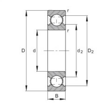 FAG Deep groove ball bearings - 6203-C