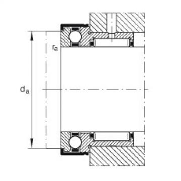 FAG Needle roller/axial ball bearings - NKX17-Z-XL