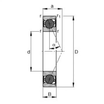 FAG Spindle bearings - HCB7009-E-2RSD-T-P4S