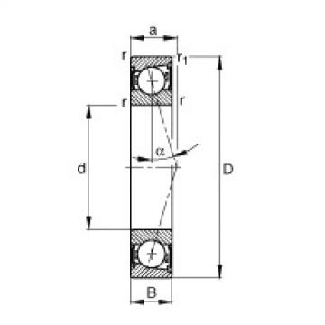 FAG Spindle bearings - B7003-C-2RSD-T-P4S