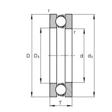 FAG Axial deep groove ball bearings - 51107