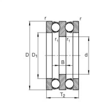 FAG Axial deep groove ball bearings - 52202