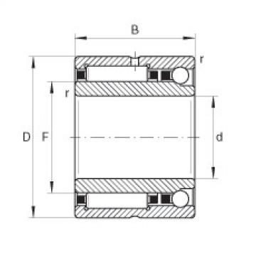 FAG Needle roller/angular contact ball bearings - NKIA5901-XL