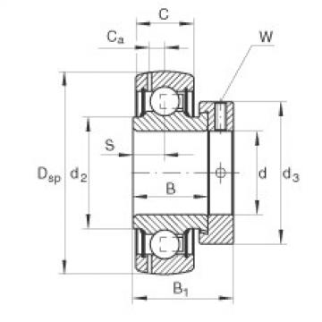 FAG Radial insert ball bearings - GRAE60-XL-NPP-B-FA125