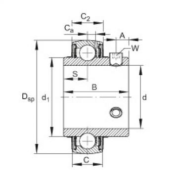 FAG Radial insert ball bearings - UC203