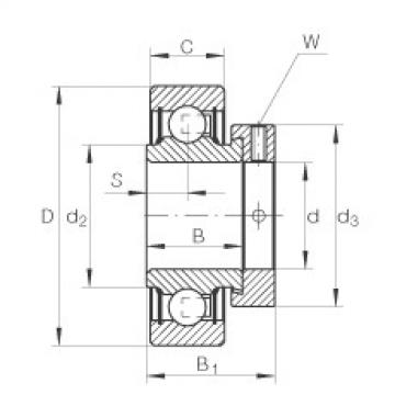 FAG Radial insert ball bearings - RAL012-NPP