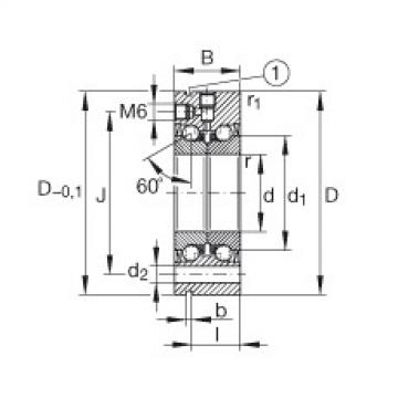 FAG Axial angular contact ball bearings - ZKLF3590-2Z-XL