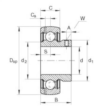 FAG Radial insert ball bearings - GAY35-XL-NPP-B