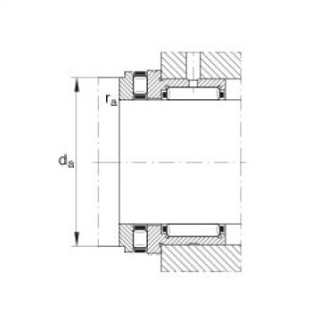 FAG Needle roller/axial cylindrical roller bearings - NKXR45-XL