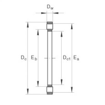 FAG Axial cylindrical roller and cage assembly - K81113-TV