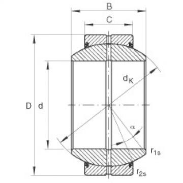 FAG Radial spherical plain bearings - GE17-FO-2RS