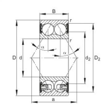 FAG Angular contact ball bearings - 3310-BD-XL-2HRS-TVH