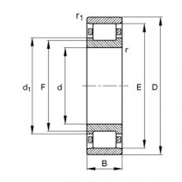 FAG Cylindrical roller bearings - N212-E-XL-TVP2