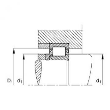 FAG Cylindrical roller bearings - NJ202-E-XL-TVP2 + HJ202-E