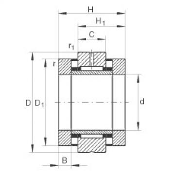 FAG Needle roller/axial cylindrical roller bearings - ZARN1545-TV