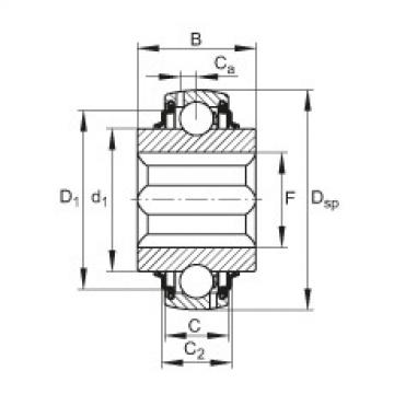 FAG Einstell-Rillenkugellager - GVKE16-205-KRR-B-AS2/V-AH01