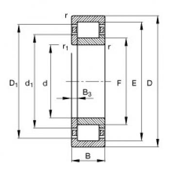 FAG Cylindrical roller bearings - NUP210-E-XL-TVP2