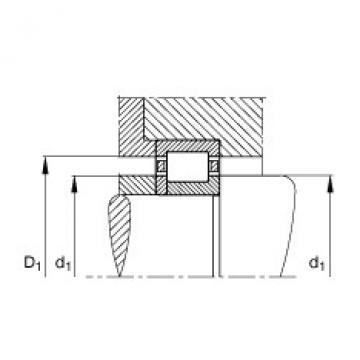 FAG Cylindrical roller bearings - NUP211-E-XL-TVP2