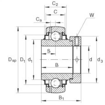 FAG Radial insert ball bearings - GE25-XL-KRR-B