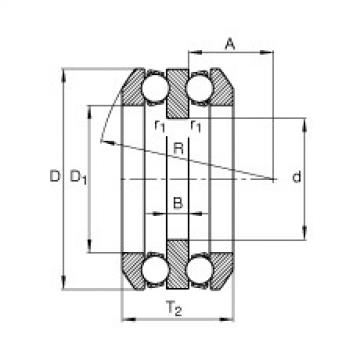 FAG Axial-Rillenkugellager - 54214 + U214