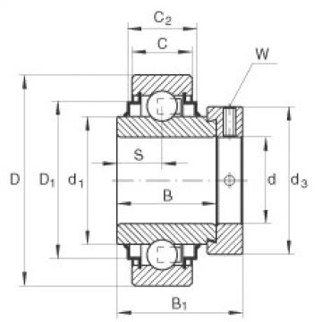 FAG Radial insert ball bearings - E50-XL-KRR