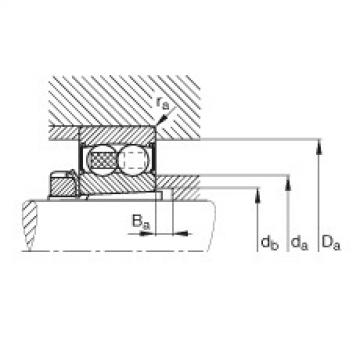 FAG Self-aligning ball bearings - 2209-K-2RS-TVH-C3 + H309