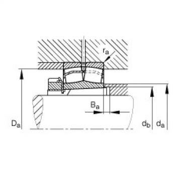 FAG Pendelrollenlager - 22212-E1-XL-K + H312