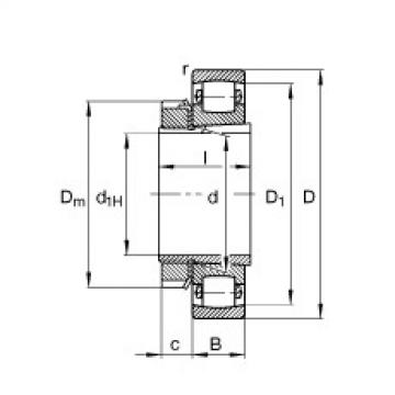 FAG Barrel roller bearings - 20215-K-TVP-C3 + H215