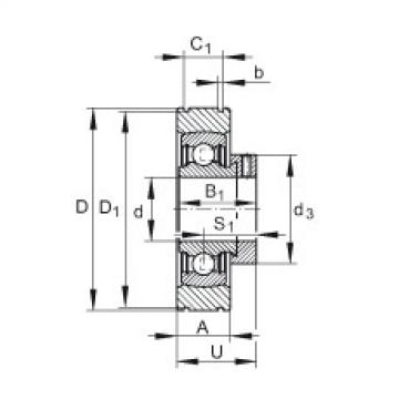 FAG Radial insert ball bearings - PE40-XL