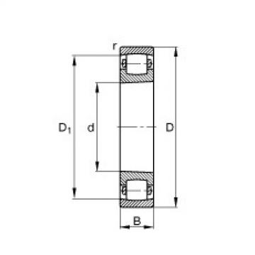 FAG Barrel roller bearings - 20209-K-TVP-C3