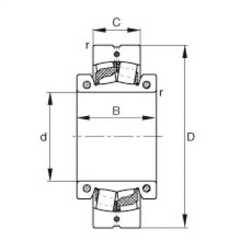 FAG Pendelrollenlager - 222SM55-TVPA