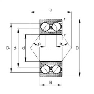 FAG Angular contact ball bearings - 3316