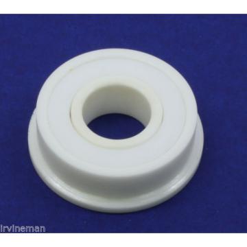 FR168-2RS Full Ceramic Sealed Flanged Bearing 1/4&#034;x3/8&#034;x1/8&#034; inch ZrO2 8451