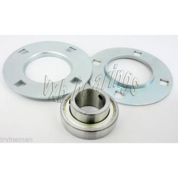 FHSPFZ207-35mm Flange Pressed Steel 3 Bolt 35mm Ball Bearings Rolling