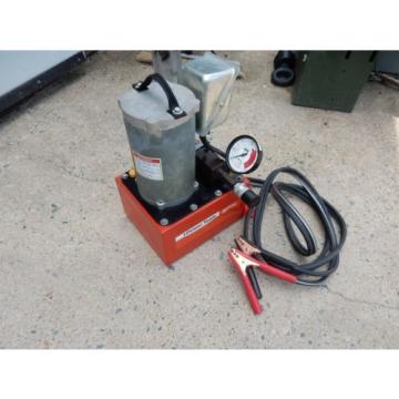 SPX POWER TEAM PE172DC HYDRAULIC PUMP PORTABLE 12V. W/ 9517 VALVE, NICE