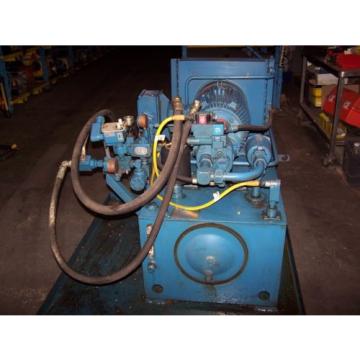 VICKERS 15 HP HYDRAULIC POWER UNIT 30 GALLON 3000 PSI PVQ20-B2R-SE1S-21