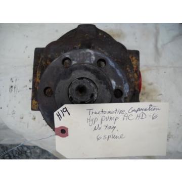 ALLIS CHALMERS HD5 HD6 HYDRAULIC PUMP TRACTOMOTIVE CORP