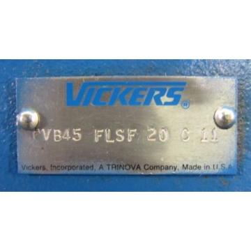 VICKERS PVB45 FLSF 20 C 11 PVB45FLSF20C11 1 3/4&#034; SHAFT HYDRAULIC PUMP REBUILT