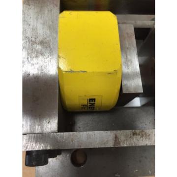 Enerpac RSM300 30 Ton 1/2 inch stroke Hydraulic Cylinder mounted in press