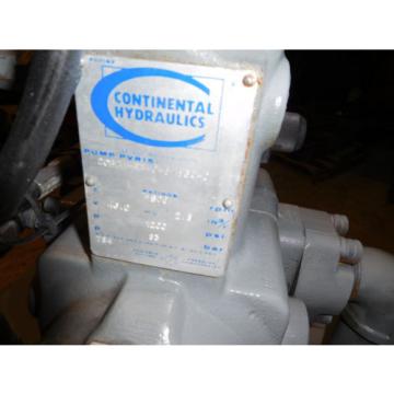 Continental PVR15-20B2L-RF-0-51860C 10HP 20GPM Hydraulic Power Unit