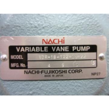 NACHI VARIABLE VANE PUMP VDR-1B-1A2-CU-22